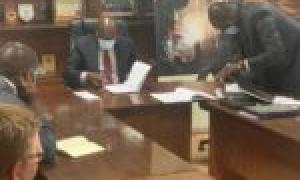 KIEP Contract Signing with the Principal Secretary, Dr. F. O. Owino, SD for Industrialization